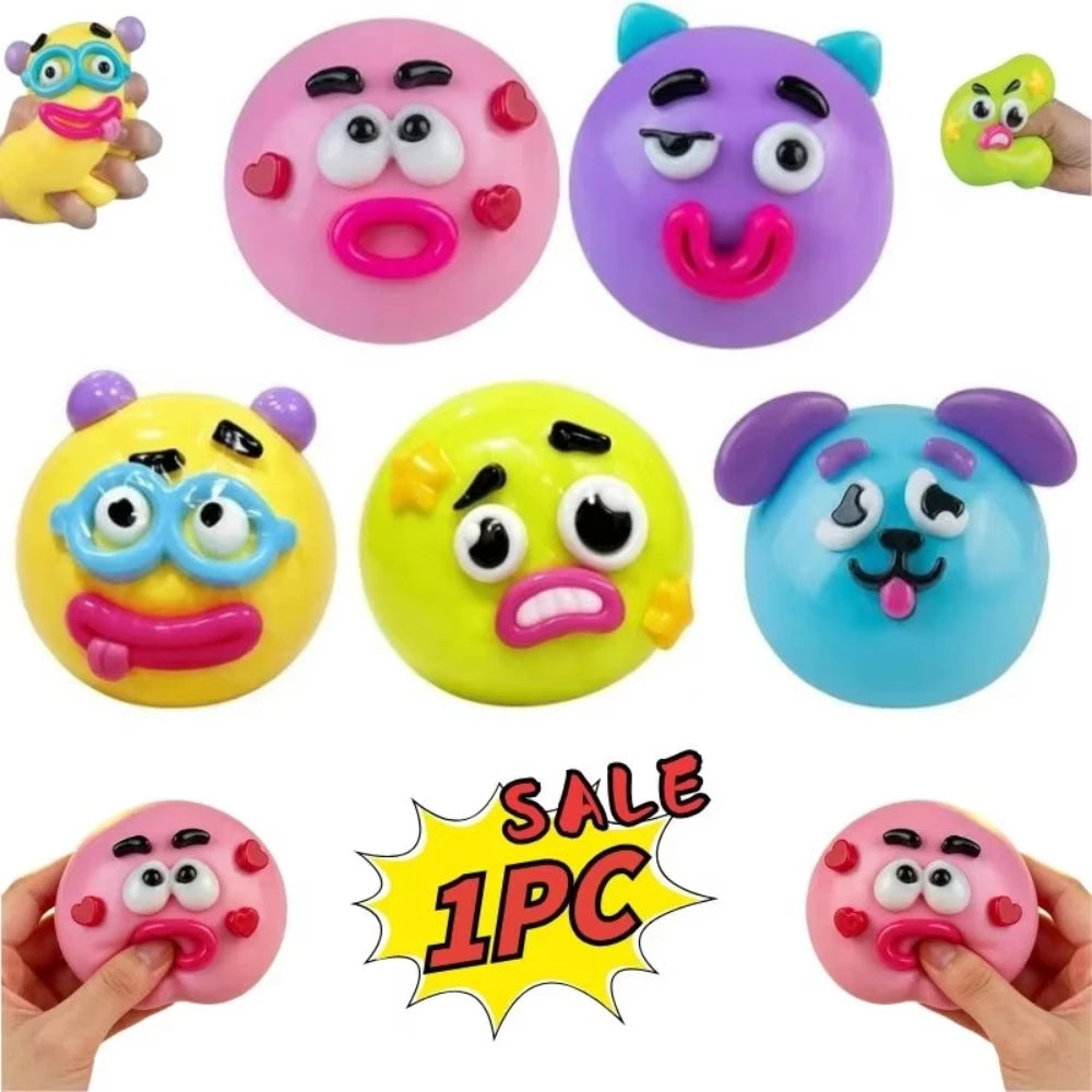 New Smushers Squishy, Curiosities Dog Face Swap Squishy Toy, Soft Moldable Cute Slow Rise Squeeze Toy, Stress Rela Relief Toy