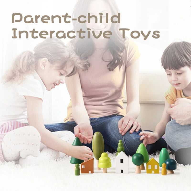 Montessori Wooden Handmade Toys E-Friendly Materials Baby Preschool Education Props Parent-Child Game Birthday Gift For Child
