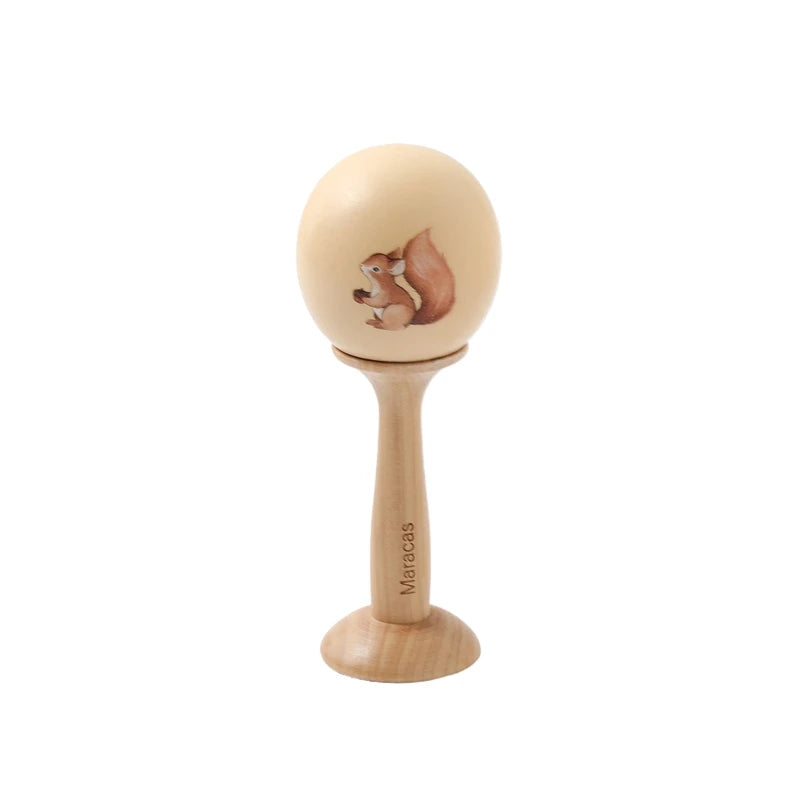 Children's Montessori Toys Baby Sensory Sound Stimulation Toy Baby's Musical Instrument Wooden Cartoon Animal Xylophone Toy Gift