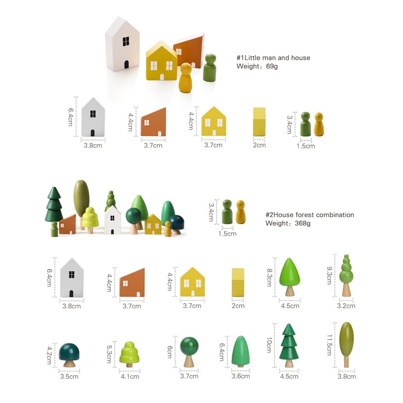 Montessori Wooden Handmade Toys E-Friendly Materials Baby Preschool Education Props Parent-Child Game Birthday Gift For Child