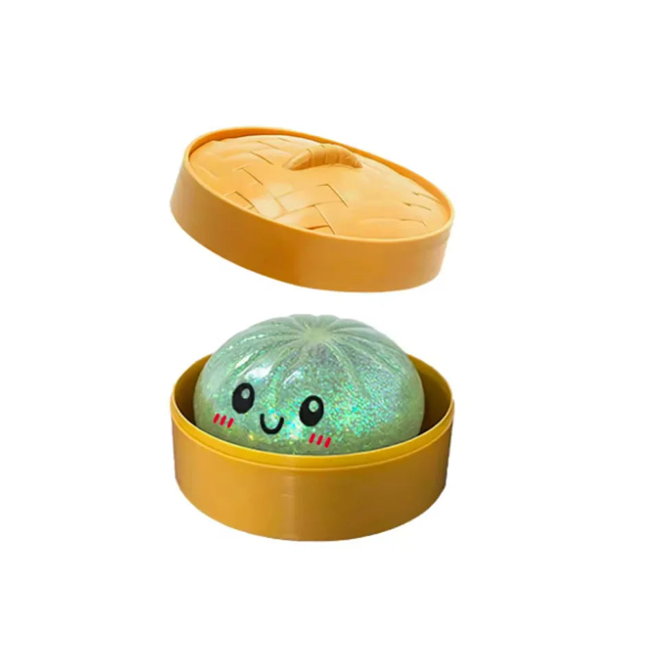 Squishy Toys Collection, Slow Rising Soft Squeeze Fidget Sensory Toys, Simulation Food Series Including Dumpling Squishy, Butter