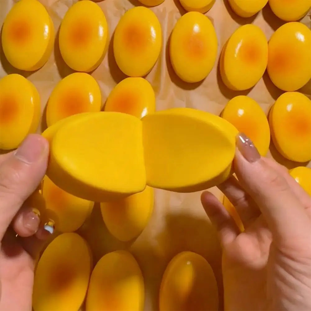 Squishy Cheese Cake Fidget 4 Colors Toys Slow Rising Squeeze Toys Soft Stress Relief Sensory Fidget Toy for Anxiety Squishy Toy