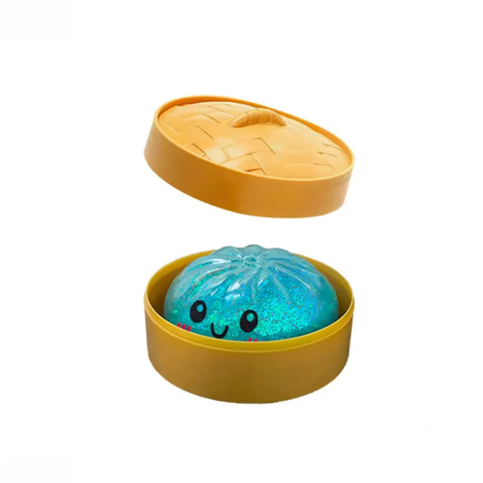 Squishy Toys Collection, Slow Rising Soft Squeeze Fidget Sensory Toys, Simulation Food Series Including Dumpling Squishy, Butter