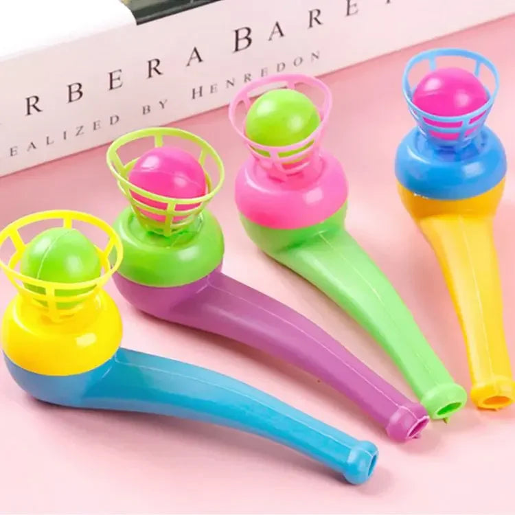 Kids Funny Board Game Toys 1/2pcs Balance Board Games for Children Blow ball Games Tobacco Pipe Blowing Ball Nostalgia Juggling