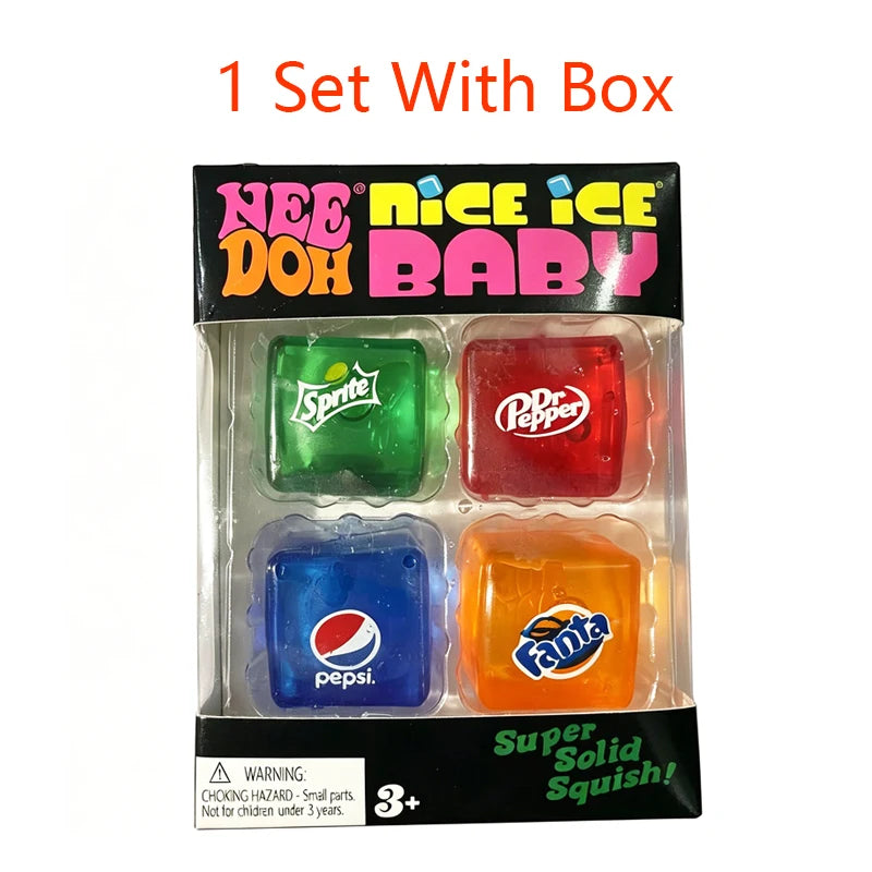 Squishy Schylling// NeeDoh Nice Cube Sensory Squeeze Toy Super Squish Stress Relief Anxiety Sensory Tool Stress Reliever Toys
