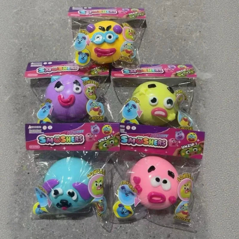 Hot Smushers Squishy DIY Curiosities Dog Face Swap Squishy Toy Squeeze Toys Stress Relief Decompression In Stock