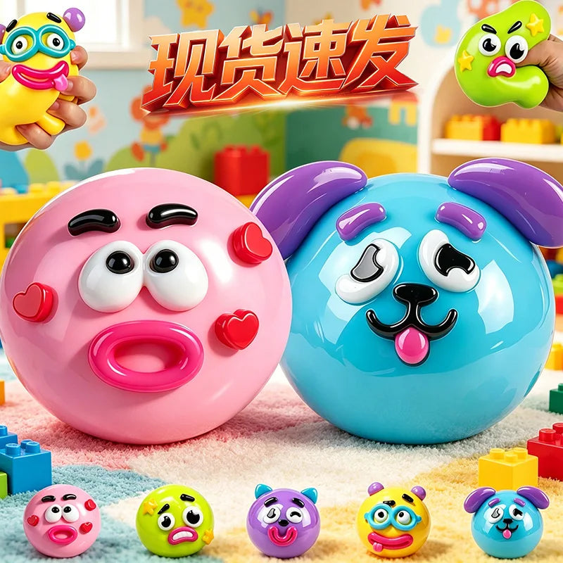 Hot Smushers Squishy DIY Curiosities Dog Face Swap Squishy Toy Squeeze Toys Stress Relief Decompression In Stock