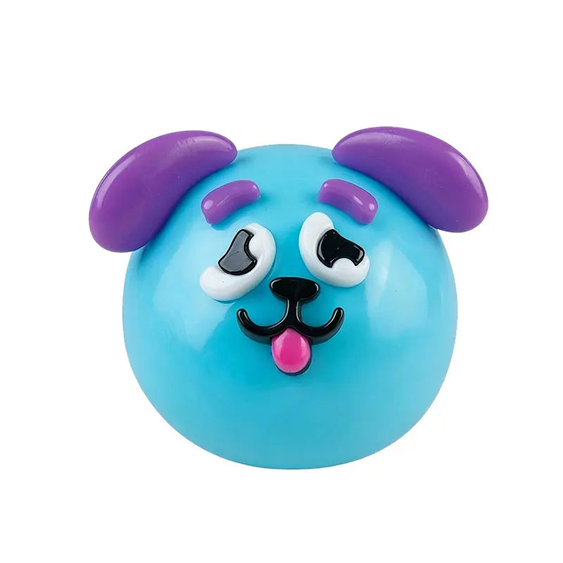 Smushers Squishy DIY Curiosities Dog Face Swap Toy Soft Slow Rise Squeeze Toy Adult Stress Relief Sensory Decompression Toy Gift