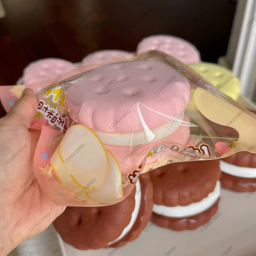Squishy Simulated Cake Squeeze Toy Fidgets Toys Big Cookie Biscuit Slow Rising Squishy Anxiety Antistress Squishys Gifts Kids