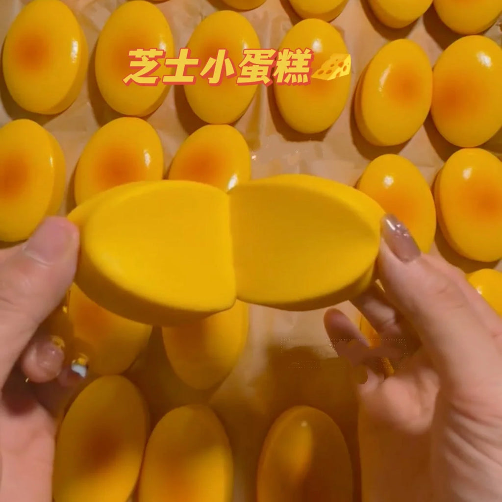 Squishy Cheese Cake Bread Squeeze Toys Stress Relief Slow Rising Sensory Fidget Toys for Kids and Adults Soft Squeeze Toys