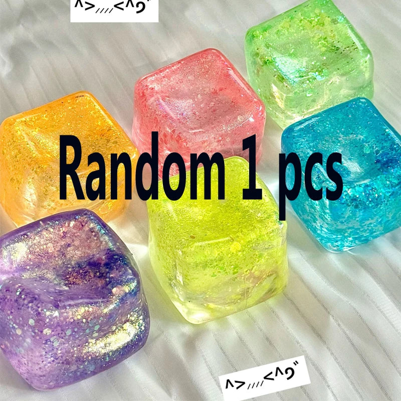 Squishy Balls Ice Beads Stress Relief Toy Super Soft Sensory Fidget Toys for Kids Adults Anxiety Relaxation Squeeze Gift