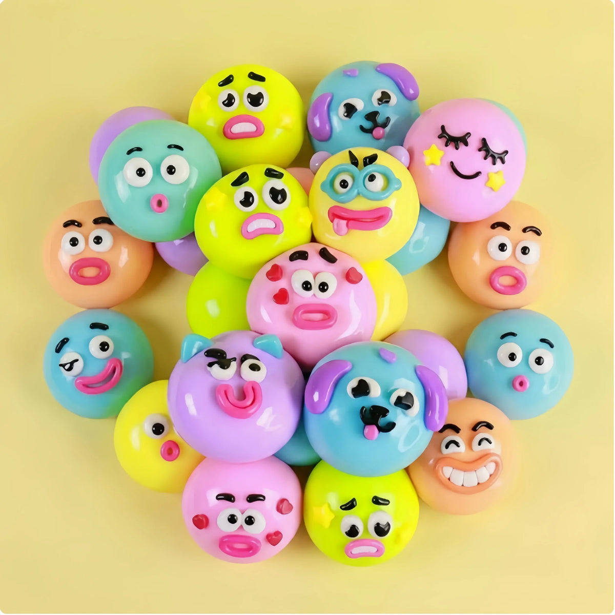 NEW Smushers Squishy, Curiosities Dog Face Swap Squishy Toy, Soft Moldable Cute Slow Rise Squeeze Toy, DIY Toys, Relaxing Sensor