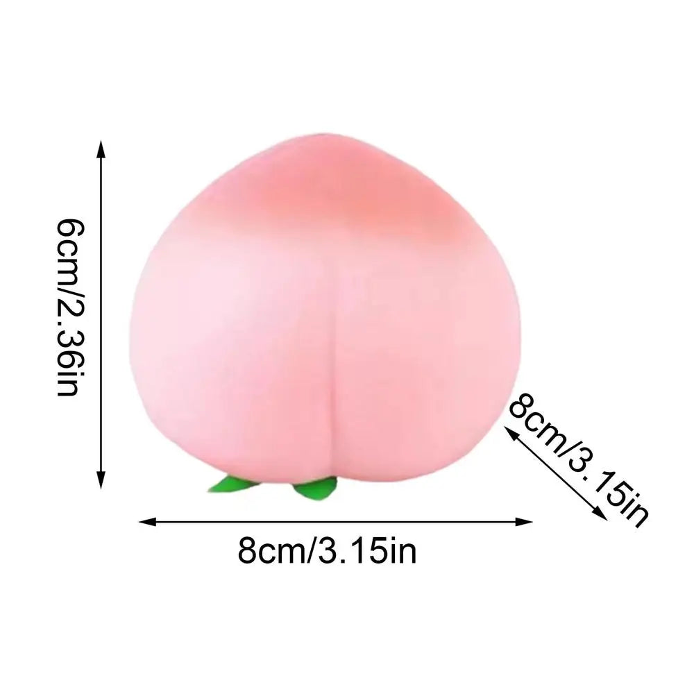 Peach SquishyStress Ball Portable Stretchy Nice Squishys Toys Fidget Sensory Toys For Birthday Holiday Spring Party Gifts