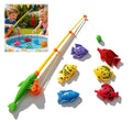Kids Fishing Toy Set Play Water Toys for Baby Magnetic Rod and Fish Indoor Outdoor Leisure Entertainment Games for Children