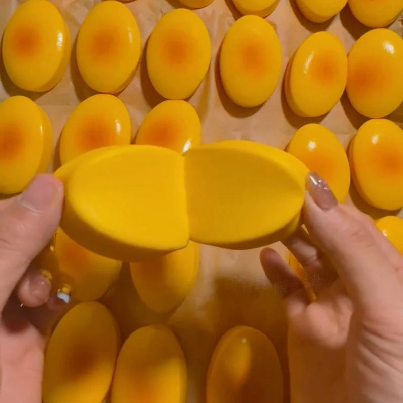 Squishy Cheese Shape Squishy Squeeze Toy Soft Slow Rising Stress Relief Sensory Fidget Toy Portable Anti-Anxiety for Adults