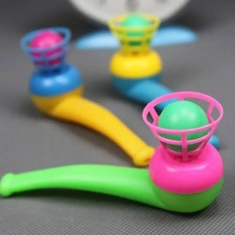 Kids Funny Board Game Toys 1/2pcs Balance Board Games for Children Blow ball Games Tobacco Pipe Blowing Ball Nostalgia Juggling