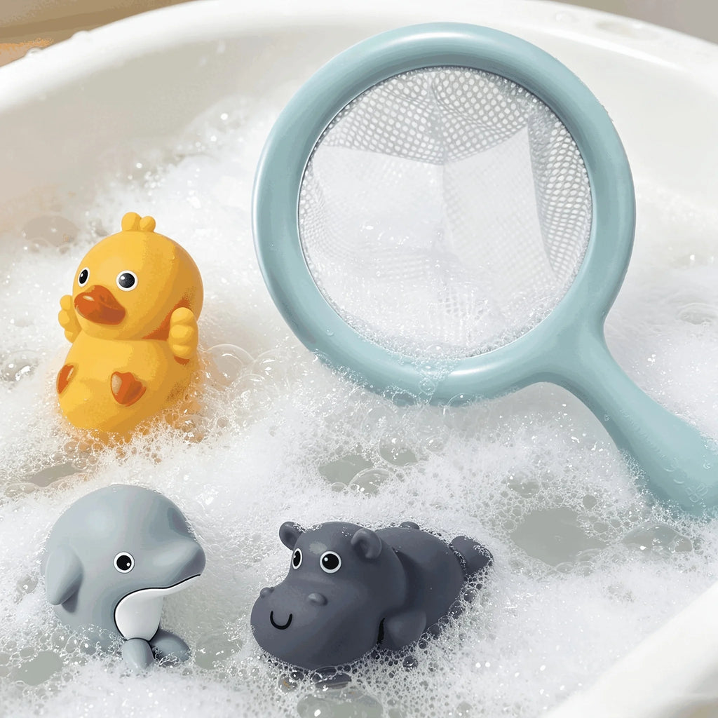 Baby Bathroom Bath Toys, Mesh Fishing, Sealed Waterproof, Floating Animals, Children's Toys for Boys and Girls, Random Colors