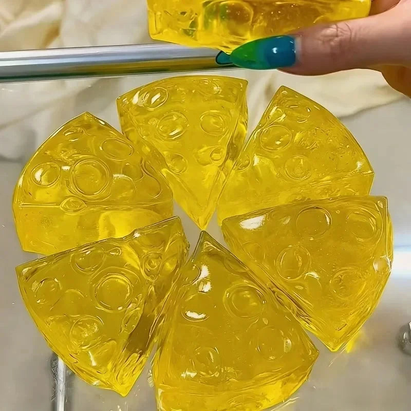 Squishy Honey Cheese Square 1Fidgets Toys Super Soft Mochi Cheese Squeeze Toy Funny Anti-stress Sensory Toy for Adults Gifts