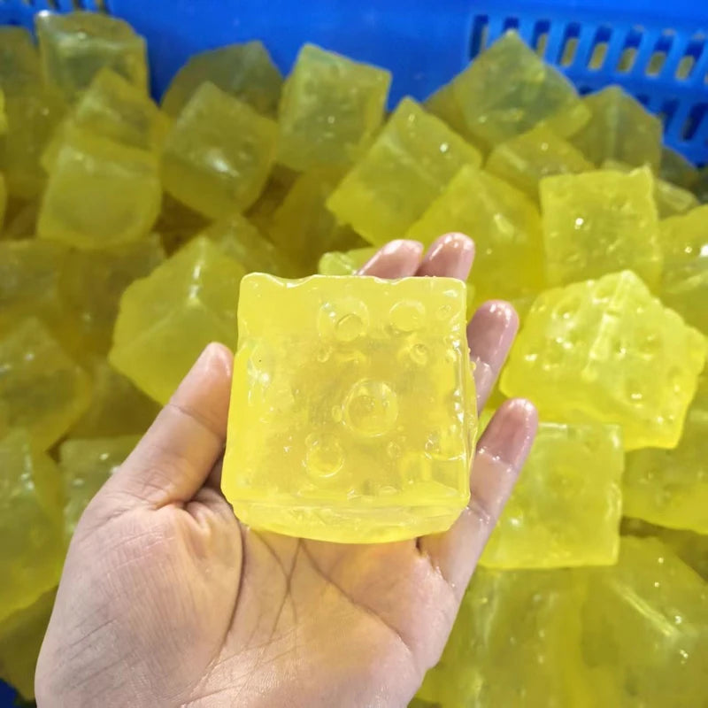Squishy Honey Cheese Square 1Fidgets Toys Super Soft Mochi Cheese Squeeze Toy Funny Anti-stress Sensory Toy for Adults Gifts