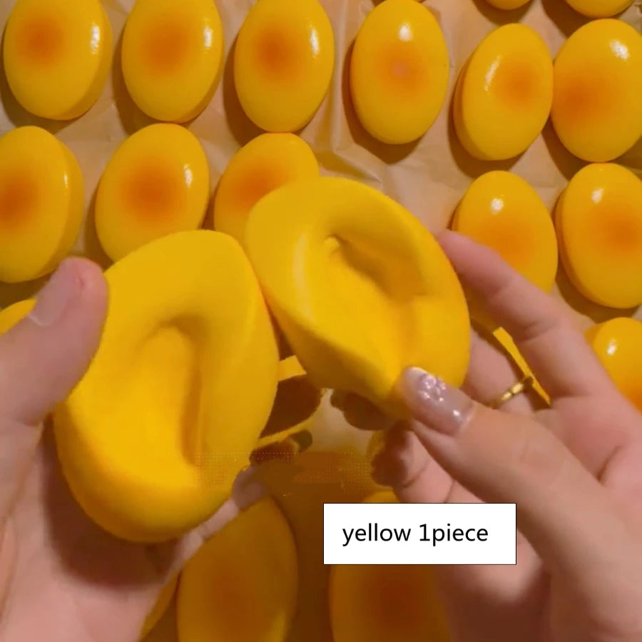 1pc Squishy Cheese Cake Bread Squeeze Toys Stress Relief Slow Rising Sensory Fidget Toys for Kids and Adults Soft Squeeze Toys