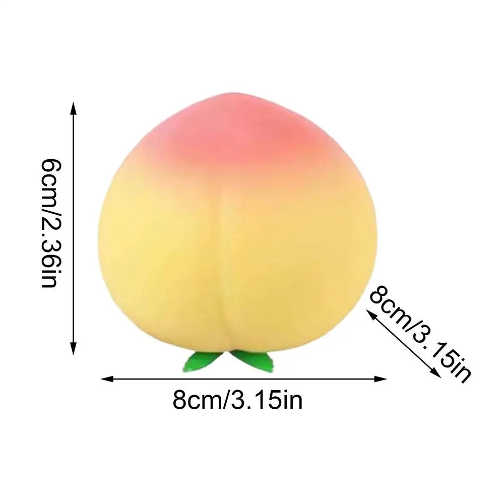 Peach SquishyStress Ball Portable Stretchy Nice Squishys Toys Fidget Sensory Toys For Birthday Holiday Spring Party Gifts