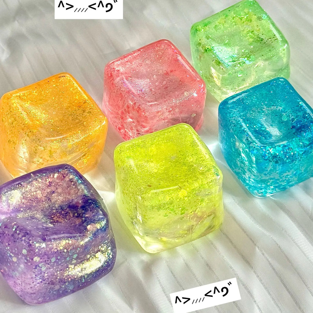 Squishy Balls Ice Beads Stress Relief Toy Super Soft Sensory Fidget Toys for Kids Adults Anxiety Relaxation Squeeze Gift