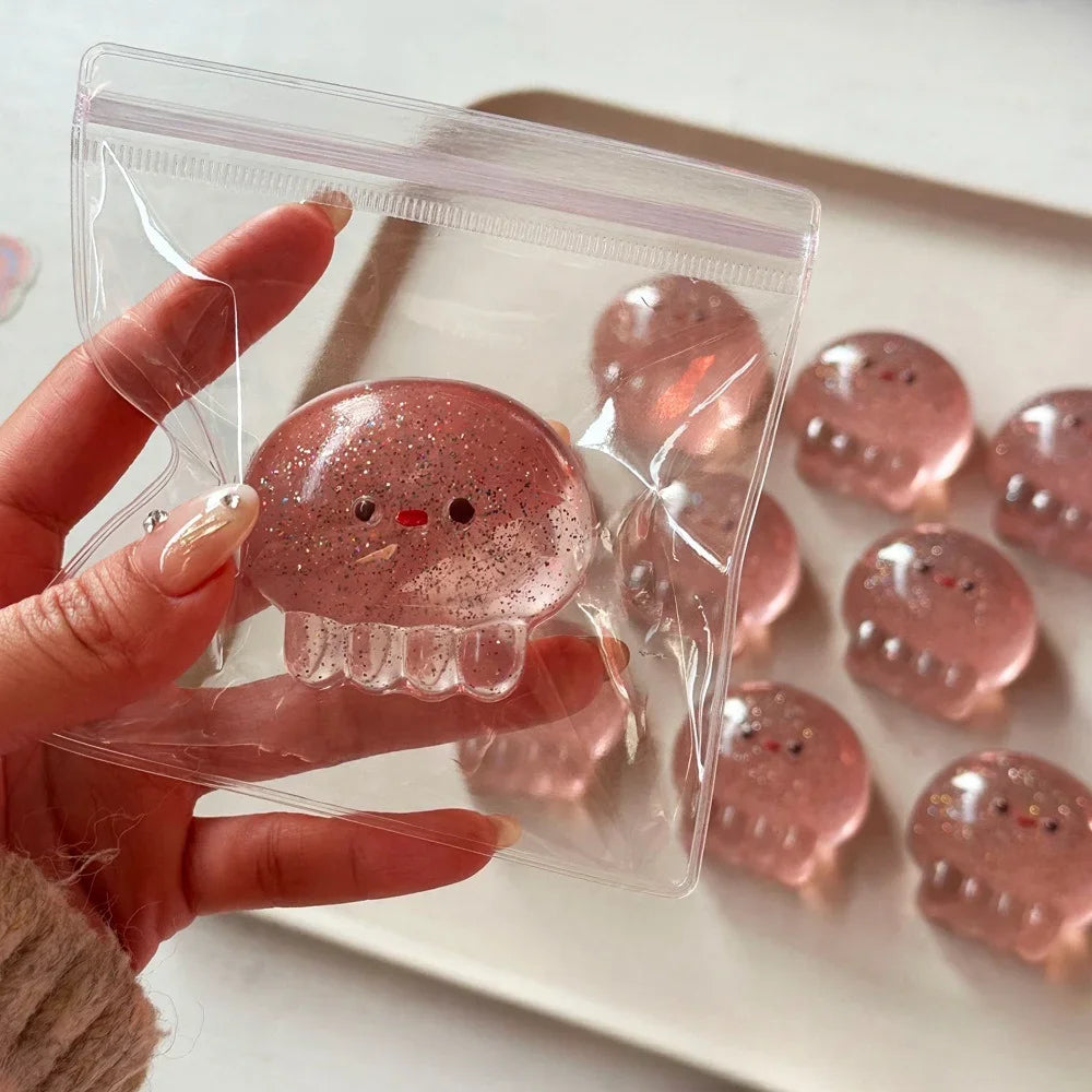 Taba Squishy Jellyfish Kawaii Stress Relieving Sensory Fidget Toys for Anxiety&Relaxation Desk Accessory