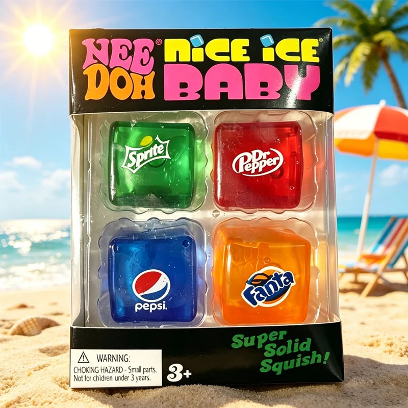 Squishy /Schylling /NeeDoh/. Nice Cube Sensory Squeeze Toy Super Squish Stress Relief Anxiety Sensory Tool Stress Reliever Toys