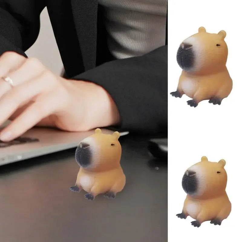 Squishys Capybara,Soft Pinch Toy,Squeeze Toys,Fidgets,Silicone Stress Relief Toy Sensory Toys Antiestres,Children's Gift