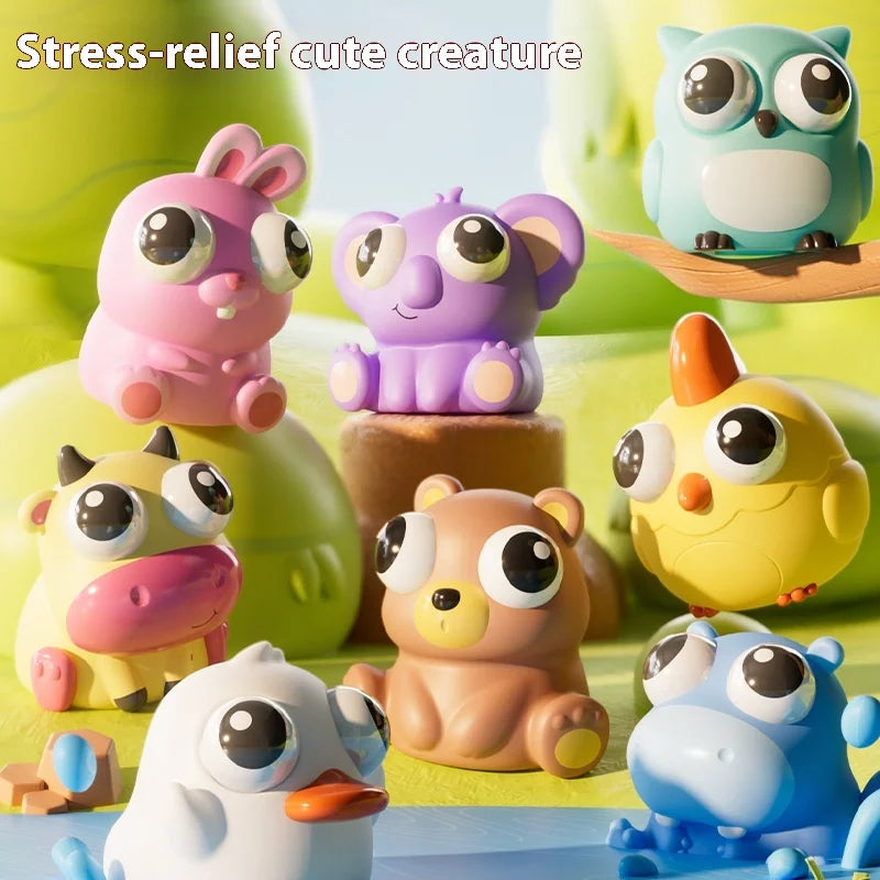 Squishy Pop Eye Toys, Stress Relief Sensory Fidget Toys for Anxiety, Squeeze Pops Bubble Popping Game Gifts for Kids and Adults