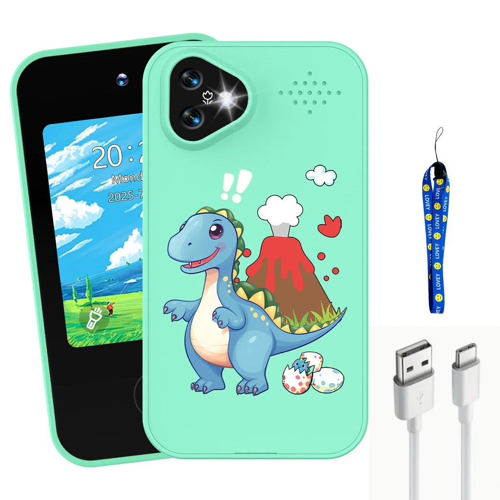 Kids Toy Phones with Dual Camera, Learning Toys Phones Gifts for Kid 4+, Educational Puzzle Games, 2.8" Touchscreen screen，gift