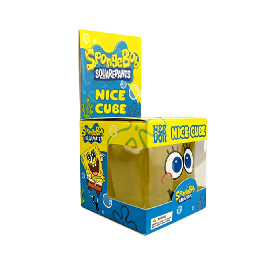 Squishy In Stock SpongeBob Squishy Stress Relief Cube Toy, Malt Sugar Slow Rebound Squeeze Fidget Toy Birthday Gift