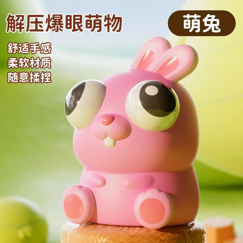 Squishy Pop Eye Toys, Stress Relief Sensory Fidget Toys for Anxiety, Squeeze Pops Bubble Popping Game Gifts for Kids and Adults