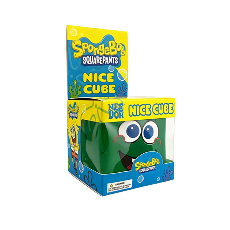 Squishy In Stock SpongeBob Squishy Stress Relief Cube Toy, Malt Sugar Slow Rebound Squeeze Fidget Toy Birthday Gift