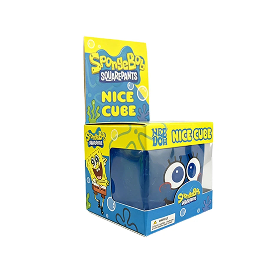 Squishy In Stock SpongeBob Squishy Stress Relief Cube Toy, Malt Sugar Slow Rebound Squeeze Fidget Toy Birthday Gift