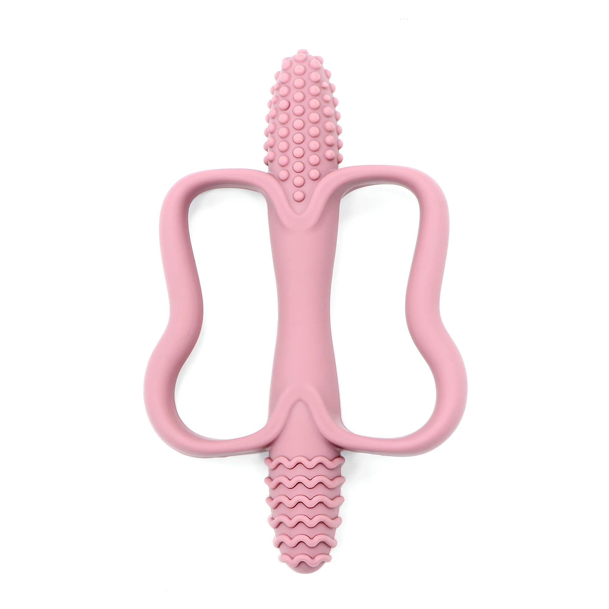 Baby teething toys with easy-grip handles, food-grade silicone teething toys, suitable for babies 0-6 months, 6-12 months