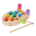 Kids Wooden Fishing Game Toy Gifts Early Education Alphabet Numeric Cognitive Toys Children Interactive Games Toys For Gifts