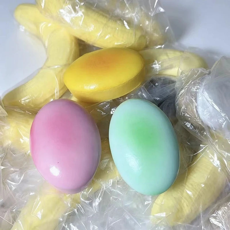 Squishy Cheese Shape Squishy Squeeze Toy Soft Slow Rising Stress Relief Sensory Fidget Toy Portable Anti-Anxiety for Adults