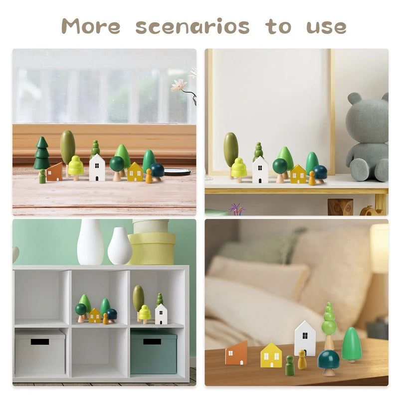 Montessori Wooden Handmade Toys E-Friendly Materials Baby Preschool Education Props Parent-Child Game Birthday Gift For Child