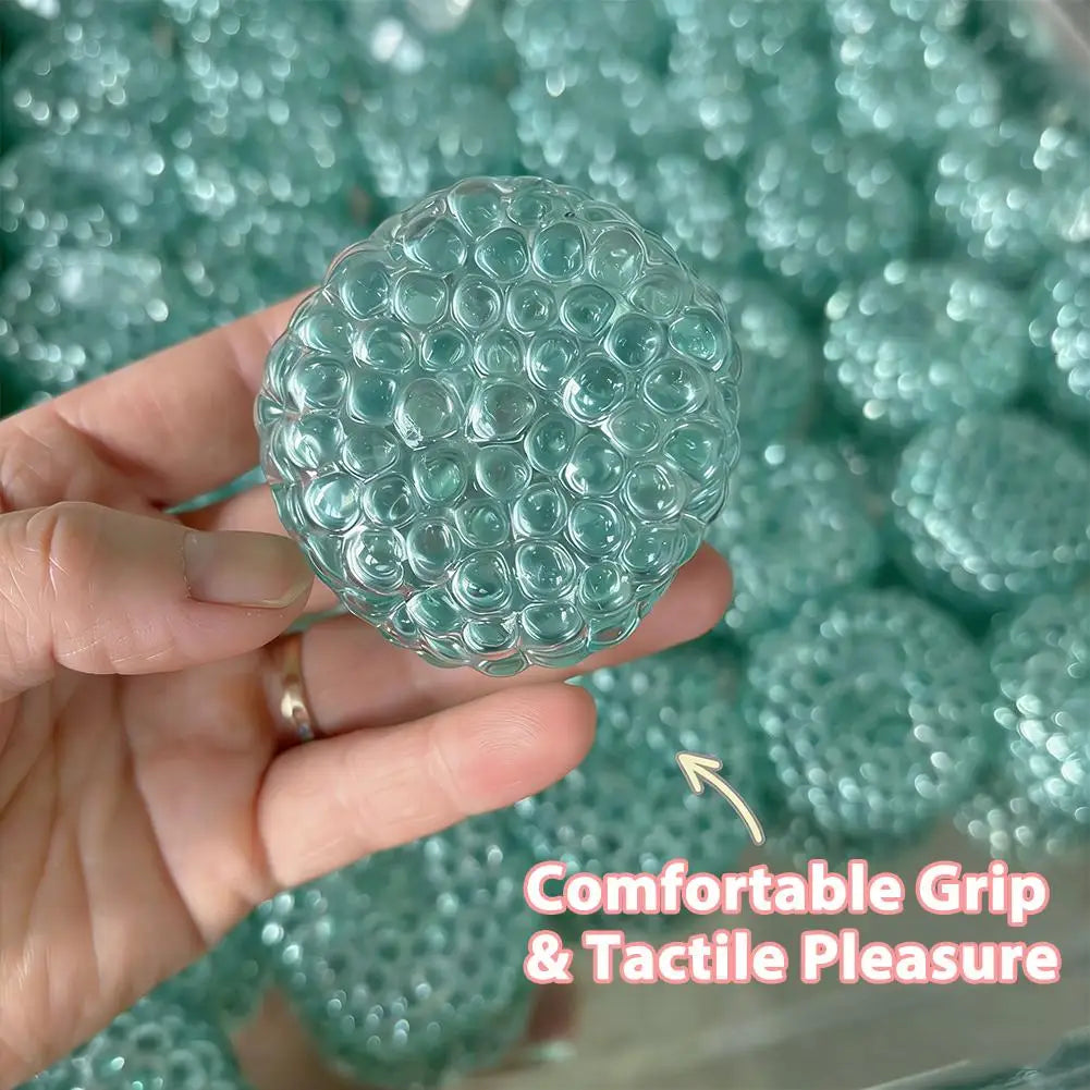 Squishy Balls Ice Beads Stress Relief Toy Super Soft Mochi Fidget Toy with Slow Rebound Texture for Kid Adult Anxiety Relaxation