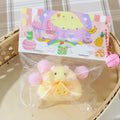 Squishy Hamster Toy with Cheese Cute Desktop Decor Funny Stress Relief Decompression Fidget Toys for Teens  Adults Gift