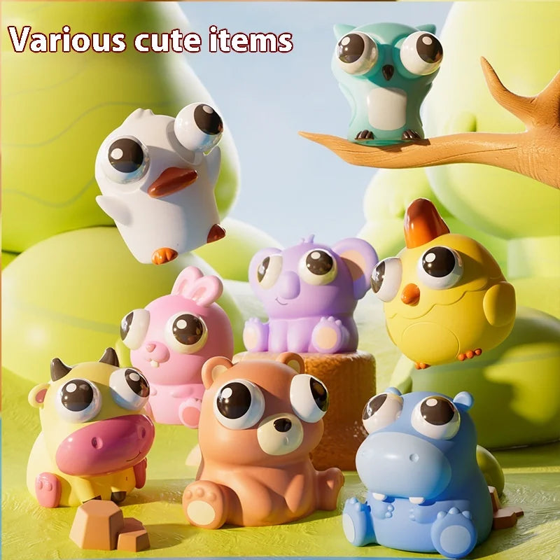 Squishy Pop Eye Toys, Stress Relief Sensory Fidget Toys for Anxiety, Squeeze Pops Bubble Popping Game Gifts for Kids and Adults