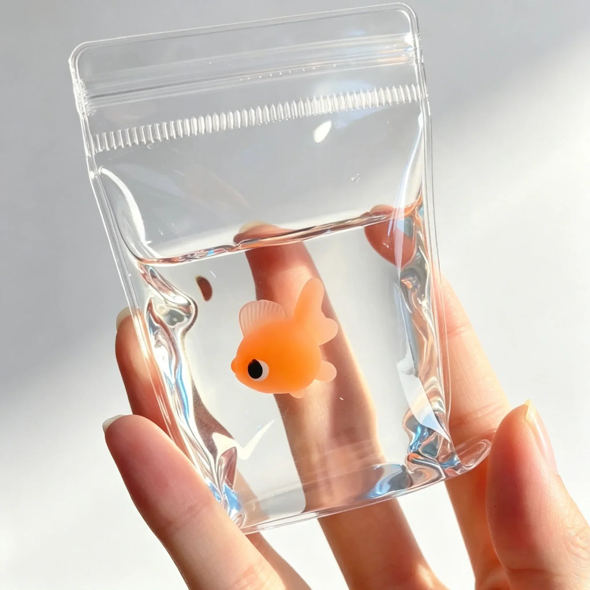 Cute Goldfish Squishy Squeeze Toy Soft Sticky Pinch Toy Slow Rising Stress Relief Antistress Toy for Kids and Adults