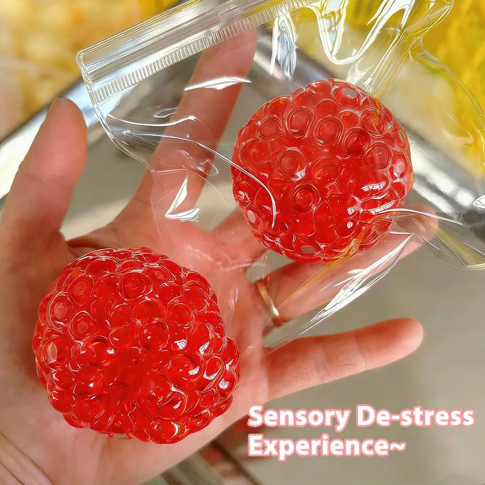 Squishy Balls Ice Beads Stress Relief Toy Super Soft Mochi Fidget Toy with Slow Rebound Texture for Kid Adult Anxiety Relaxation